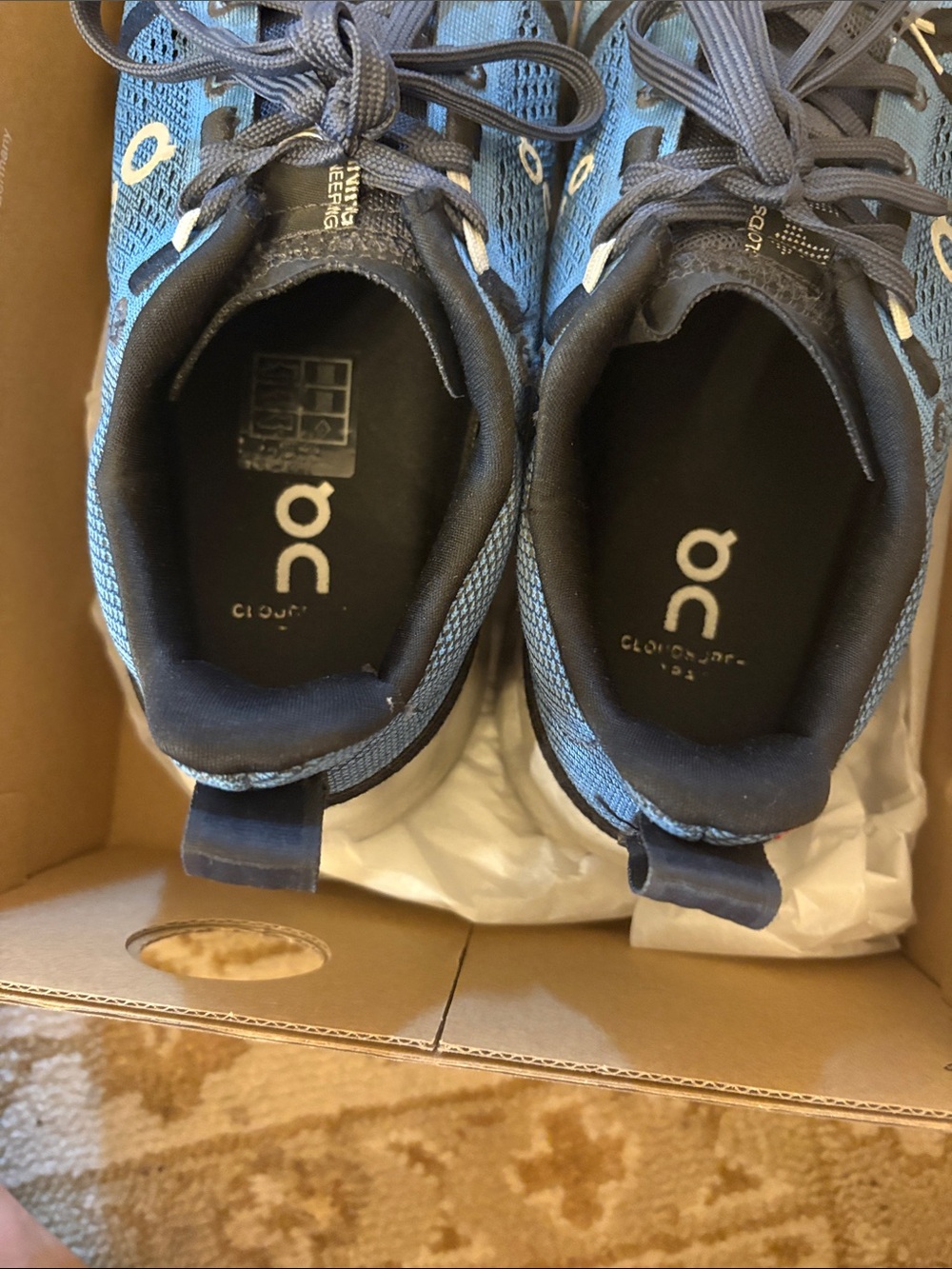 On Running Cloudsurfer Trail Men's Running Shoes - Gray/Black size 7 - Picture 6 of 7